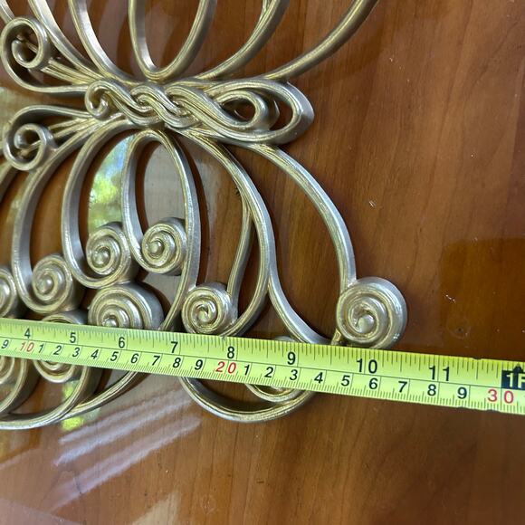 Mid Century Modern Burlwood Butterfly Wall Art Set of 2 - Picture 11 of 16